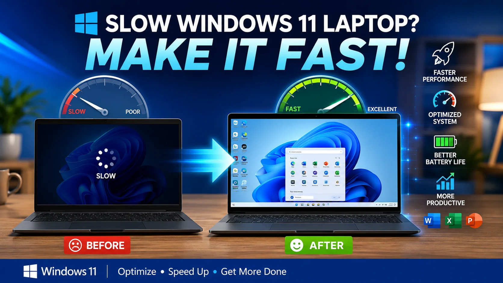 How to speed up Windows 11 on a low-end laptop beginner guide